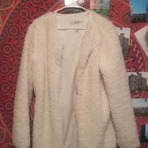 White Fur Coat M
